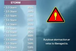 alerta de tempestade